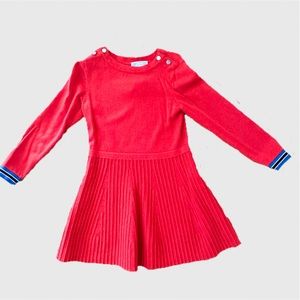 Jacadi Red Long Sleeve Dress